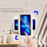 Waterproof shower phone holder
